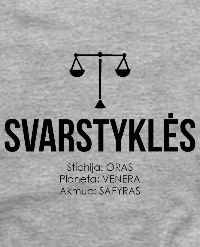 Svarstyklių stichija planeta Akmuo